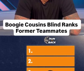 考辛斯随机排名前队友：詹姆斯1 库里2 杜兰特3 浓眉4 乔治5